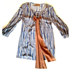 Karen Zambos 100% Silk shirt